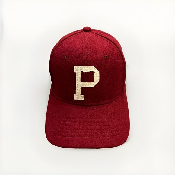 Portland Gear Mens Red “P” Oregon Map Wool Blend Leather Strapback Hat Cap - Picture 1 of 8
